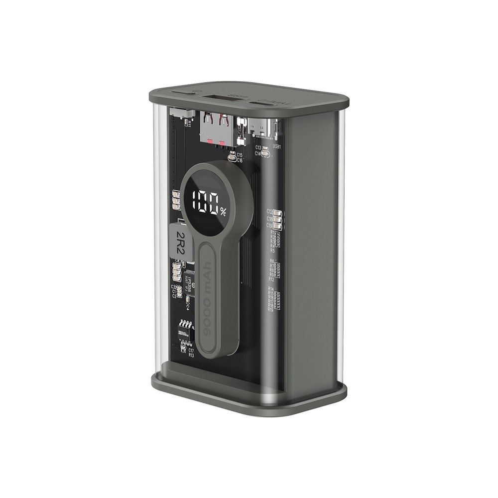 Gembird Gembird strömförsörjningsbank - 2 x 21700 - Li-pol - USB, 24 pin USB-C - 20 Watt