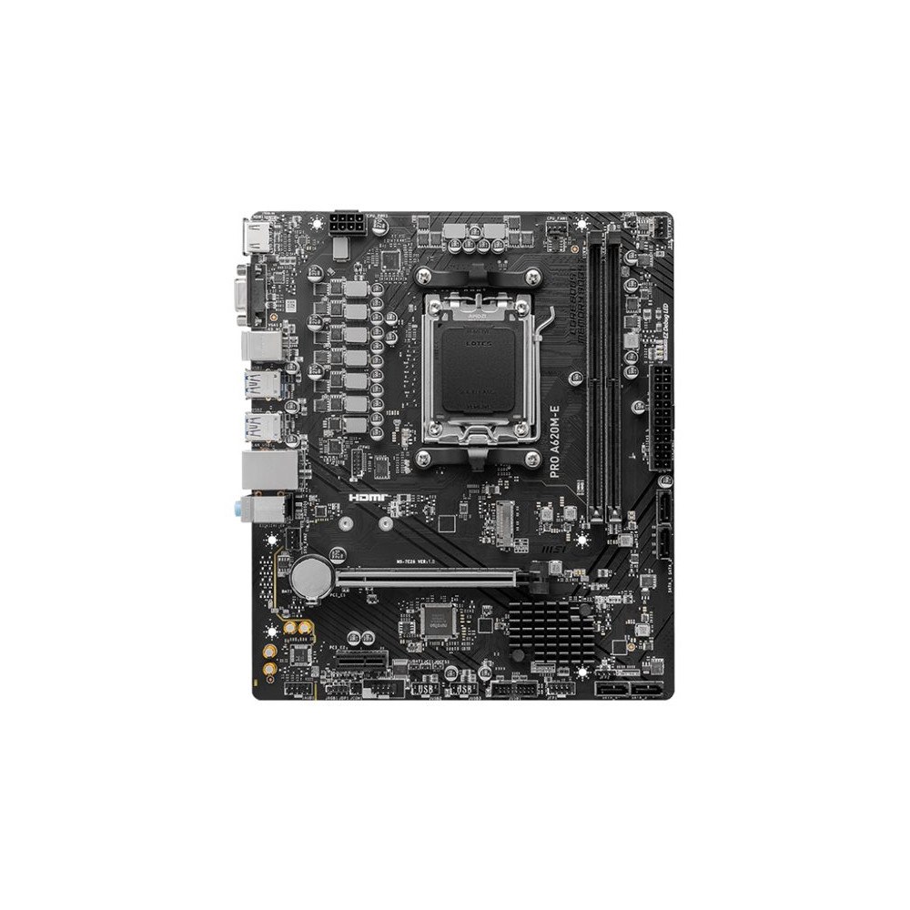 MSI MSI PRO A620M-E - moderkort - micro ATX - Socket AM5 - AMD A620