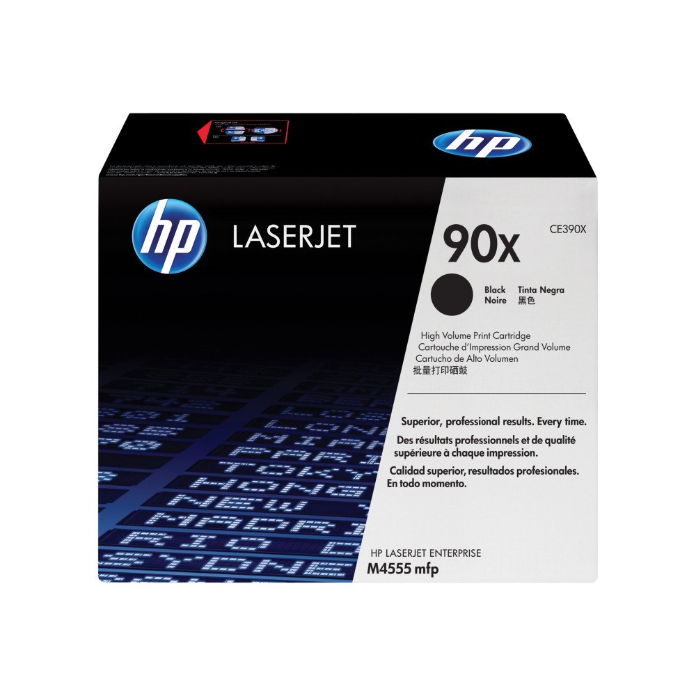 HP HP 90X - Lång livslängd - svart - original - LaserJet - tonerkassett (CE390X)
