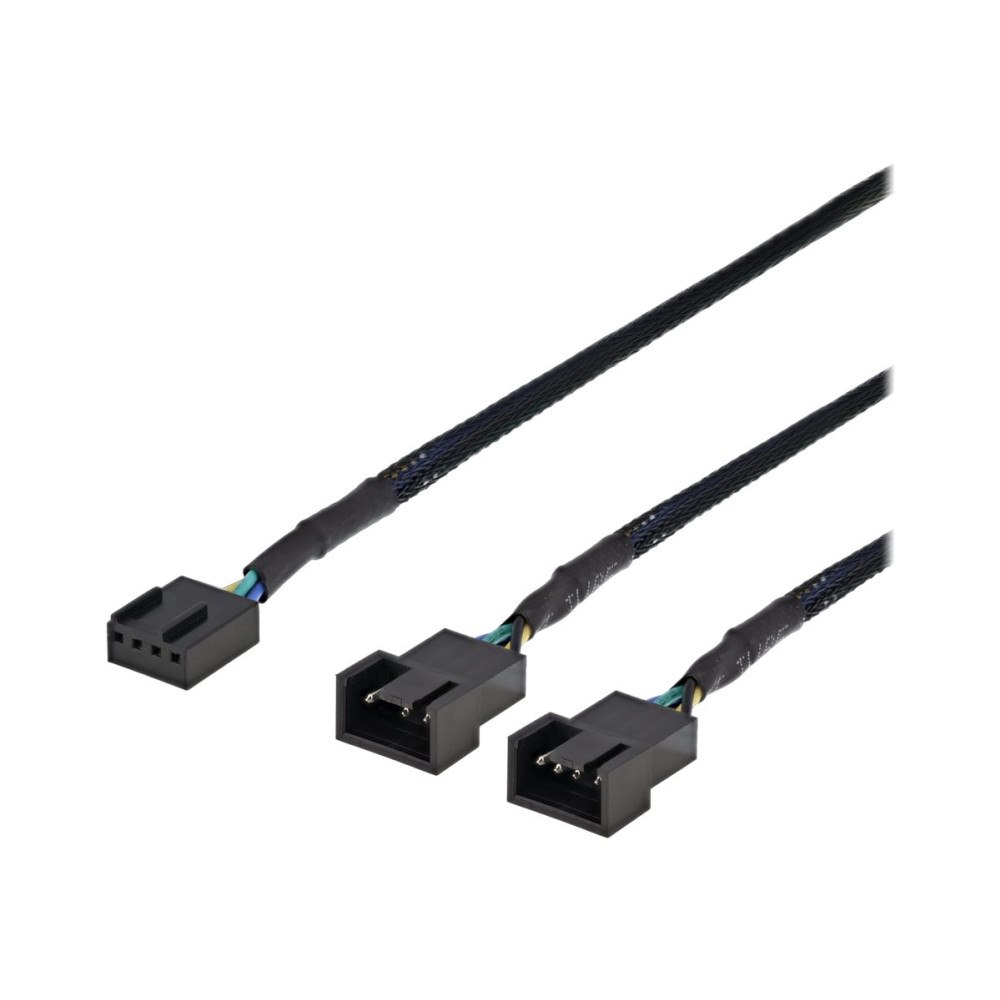 Deltaco DELTACO - strömdelare - 4-stifts fläktkontakt till 4-stifts fläktkontakt