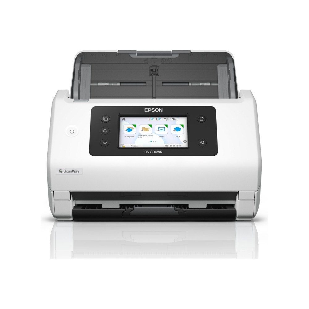 EPSON Epson WorkForce DS-800WN - dokumentskanner - desktop - USB 3.2 Gen 1x1, Gigabit LAN, USB 2.0 (Host), Wi-Fi