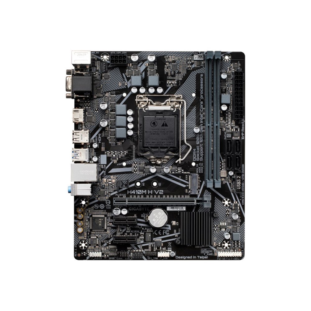 Gigabyte Technology Gigabyte H410M H V2 - 1.0 - moderkort - micro ATX - LGA1200-uttag - H410