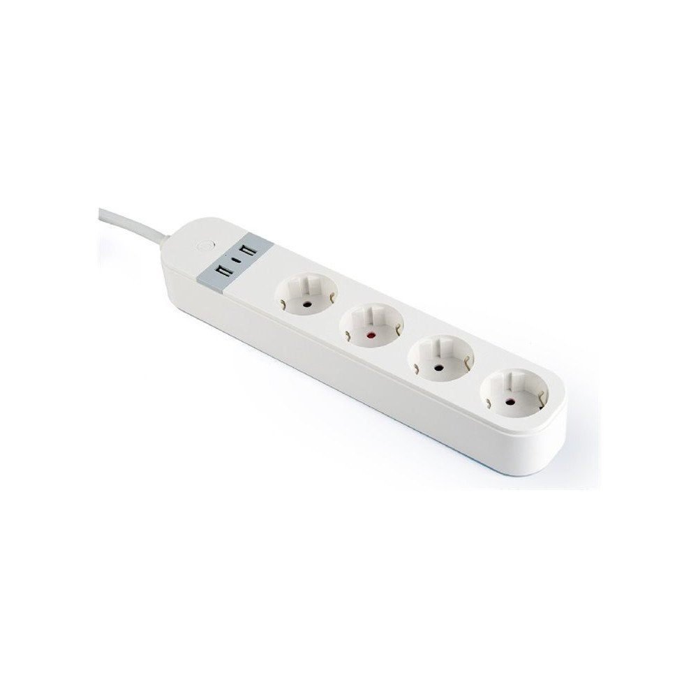 Gembird Gembird TSL-PS-S4U-01-W - smart kraftlist - 3680 Watt
