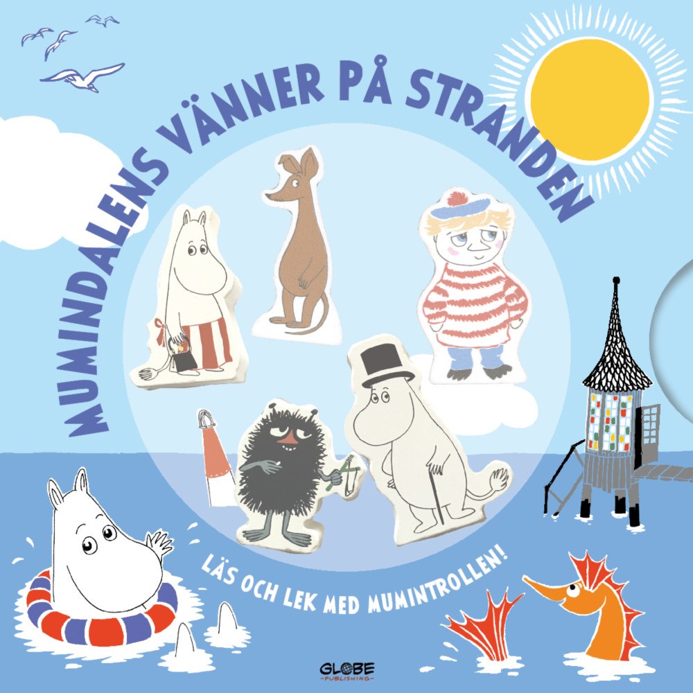 Katariina Heilala Mumindalens vänner på stranden (bok, board book)