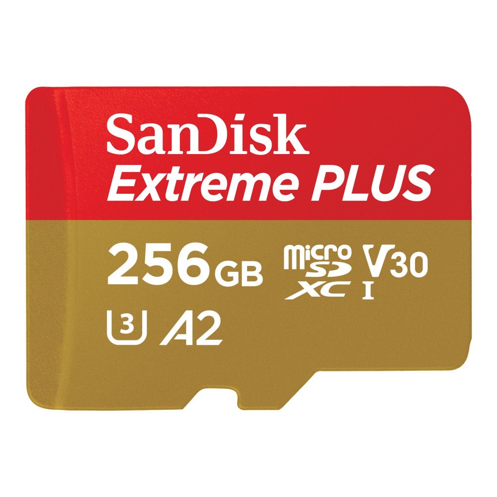 SANDISK SanDisk Extreme PLUS - flash-minneskort - 256 GB - mikroSDXC UHS-I