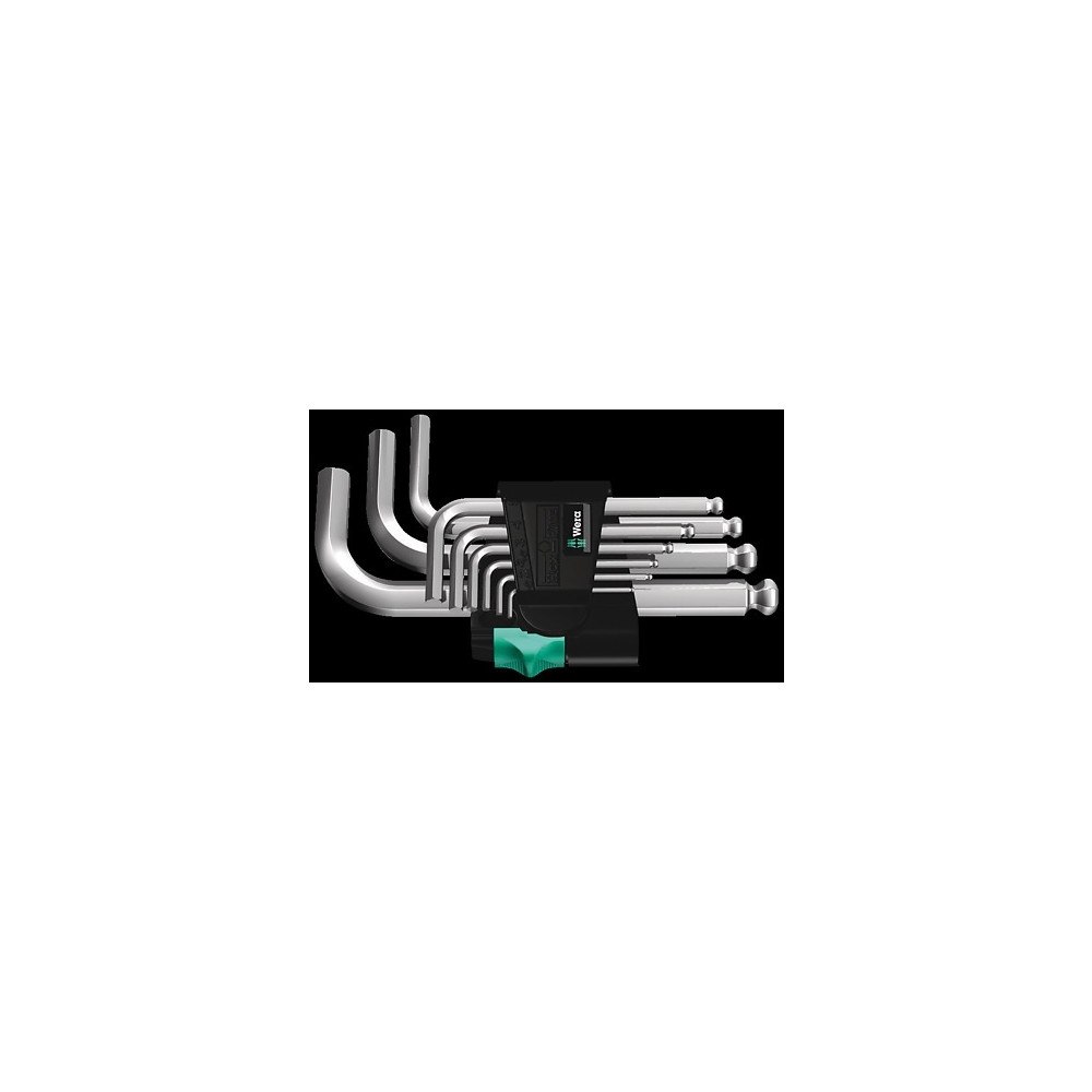 Wera Wera 05133163001, Insexnyckel med L-handtag, Metrisk, 9 styc...