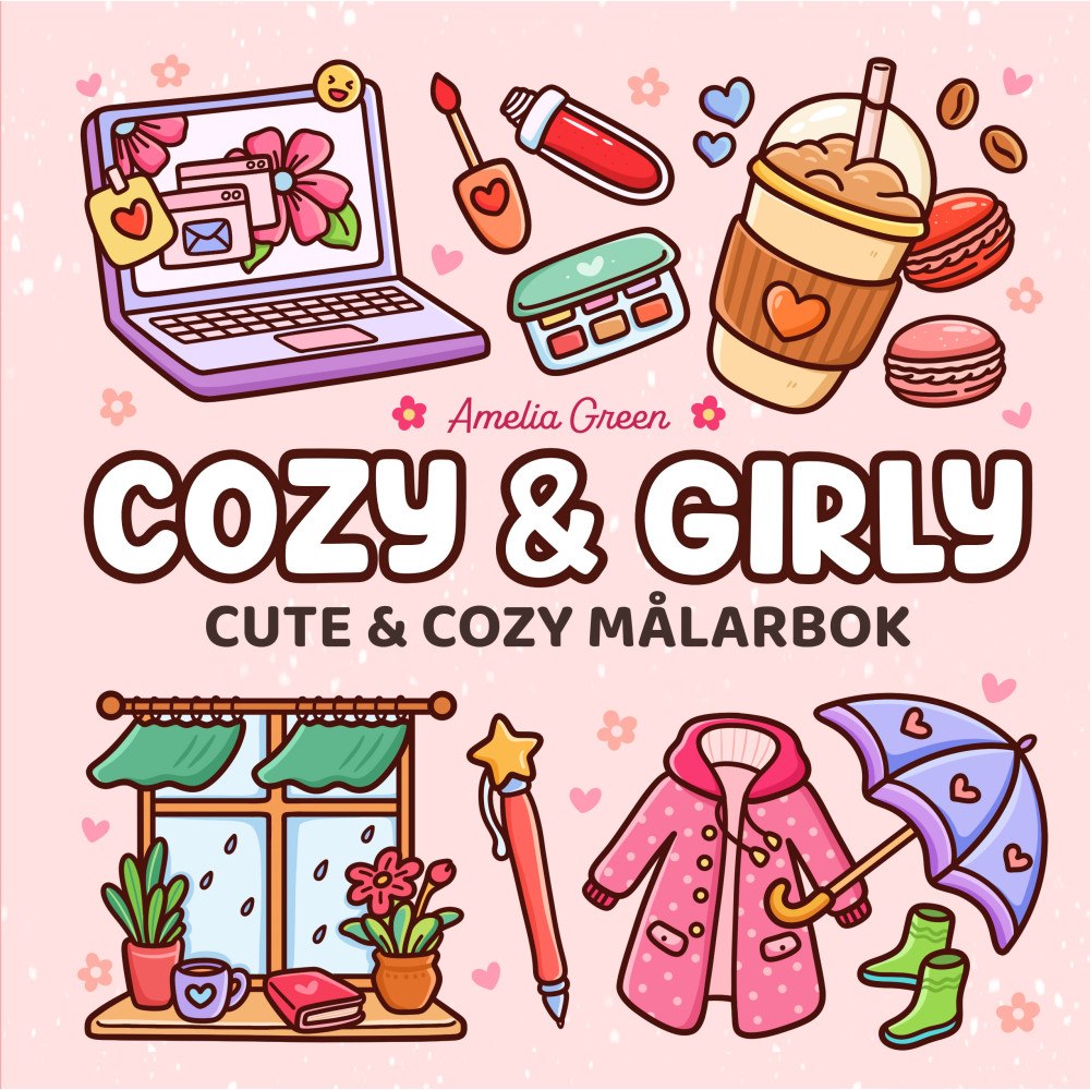 Tukan Förlag Cozy & girly målarbok (häftad)