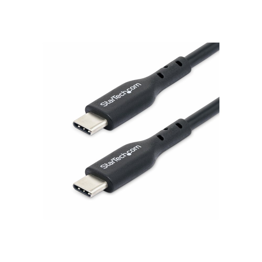 StarTech.com StarTech 1m (3ft) USB C Charging Cable, USB-C Cable, USB 2.0 Type-C Laptop Charger Cord, 60W 3A Power Delivery, TPE Jack...