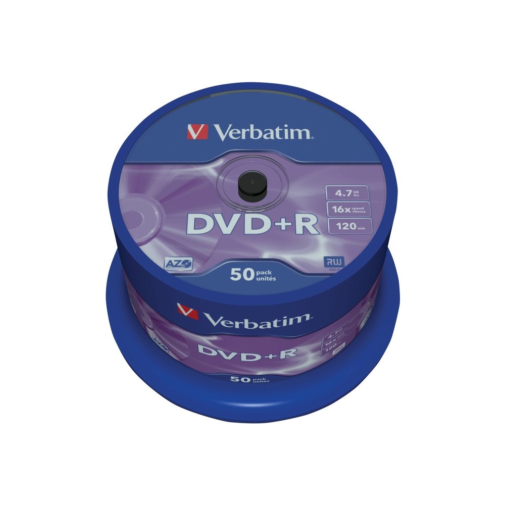 VERBATIM Verbatim - DVD+R x 50 - 4.7 GB - lagringsmedier