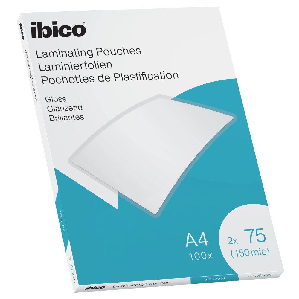 Ibico Ibico glansigt A4-laminat 150 mikron, Transparent, Glansigt,...