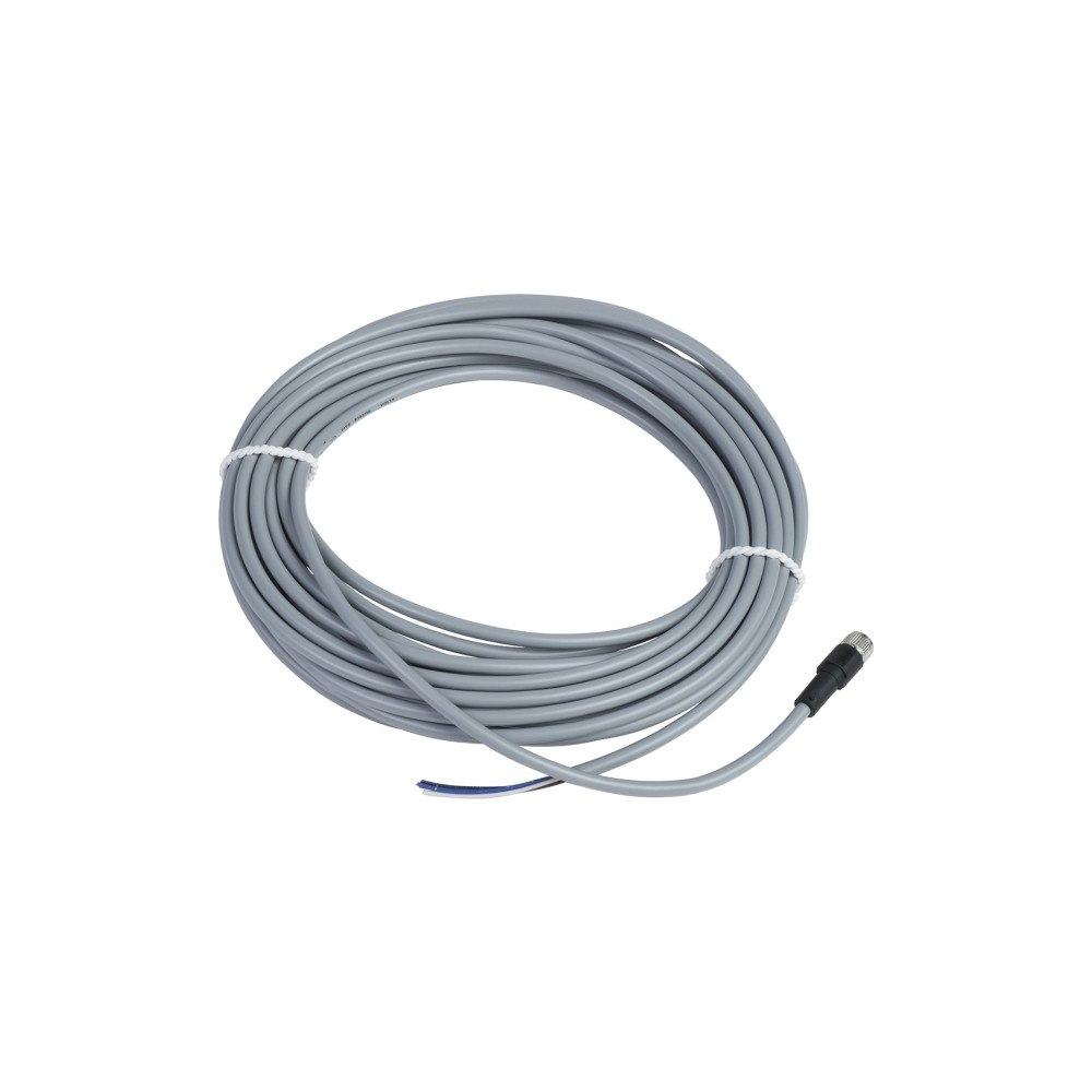 SCHNEIDER ELECTRIC Schneider Electric XZCPV0941L10, 10 m, M8, Honkoppling, Grå,...