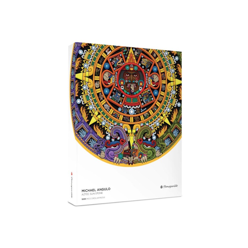 Pomegranate Europe Ltd Aztec Sun Stone 1000-Piece Circular Jigsaw Puzzle