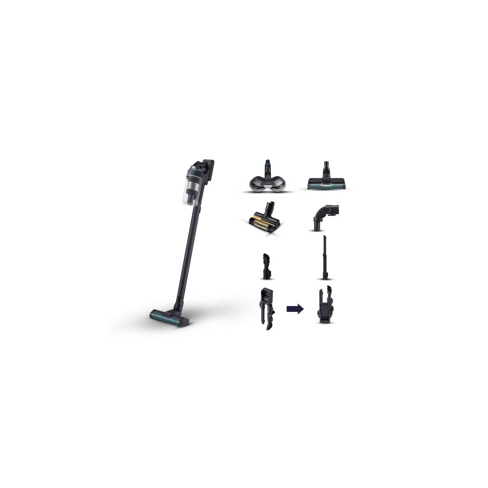 SAMSUNG Samsung VS20C852FTB, Skaftdammsugare, 2-i-1, Utan påse, Svar...