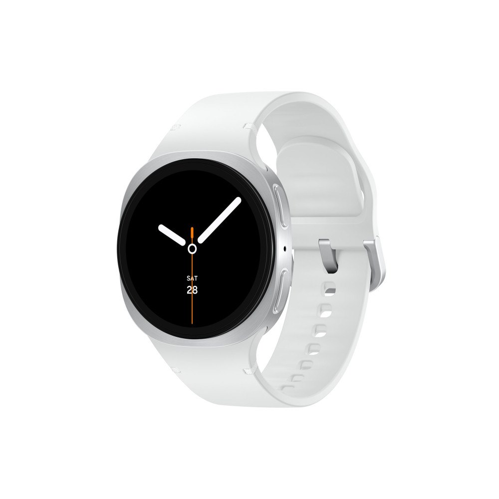 SAMSUNG Samsung Galaxy Watch8 - silver - smart klocka med sportband - vit - 32 GB