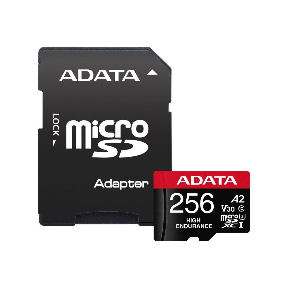 ADATA ADATA High Endurance - flash-minneskort - 256 GB - mikroSDXC UHS-I