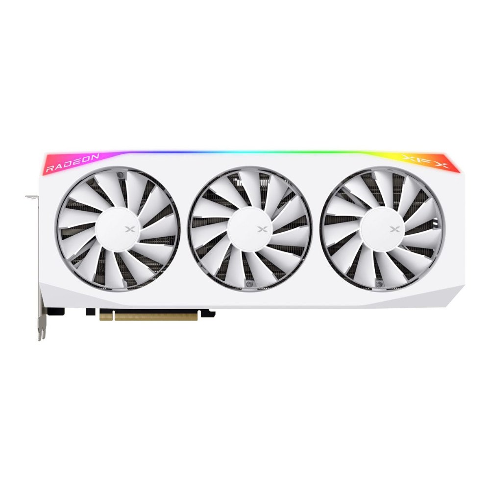 XFX XFX Mercury Radeon RX 9070XT OC - Magnetic Air Edition - grafikkort - Radeon RX 9070 XT - 16 GB - vit