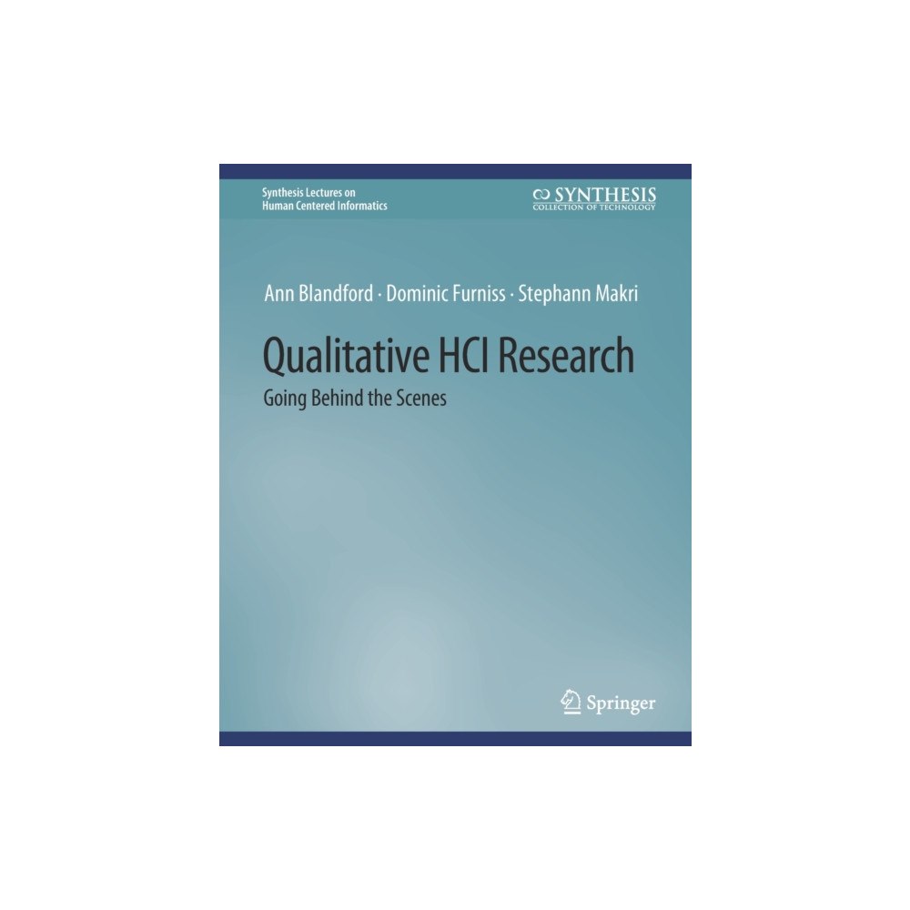 Springer International Publishing AG Qualitative HCI Research (häftad, eng)