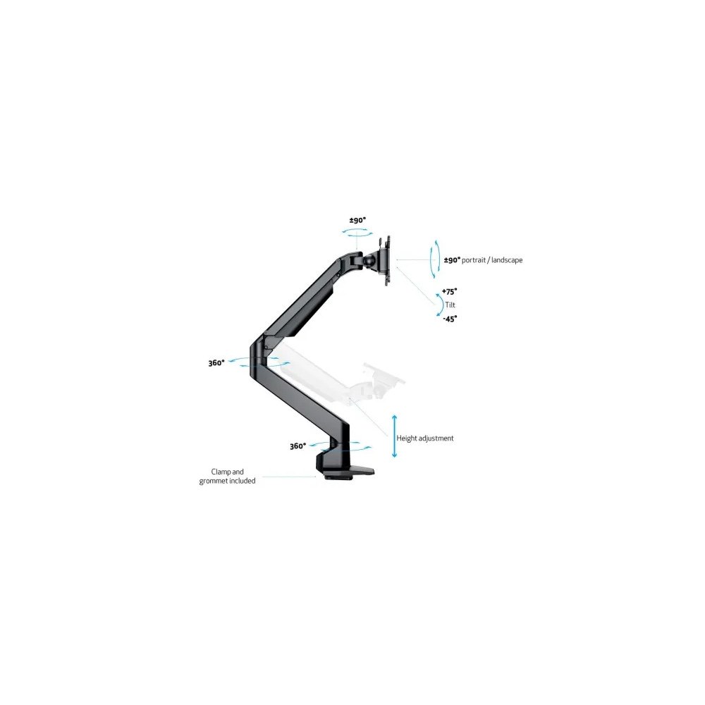 MULTIBRACKETS Multibrackets M VESA Gas Lift Arm Single HD