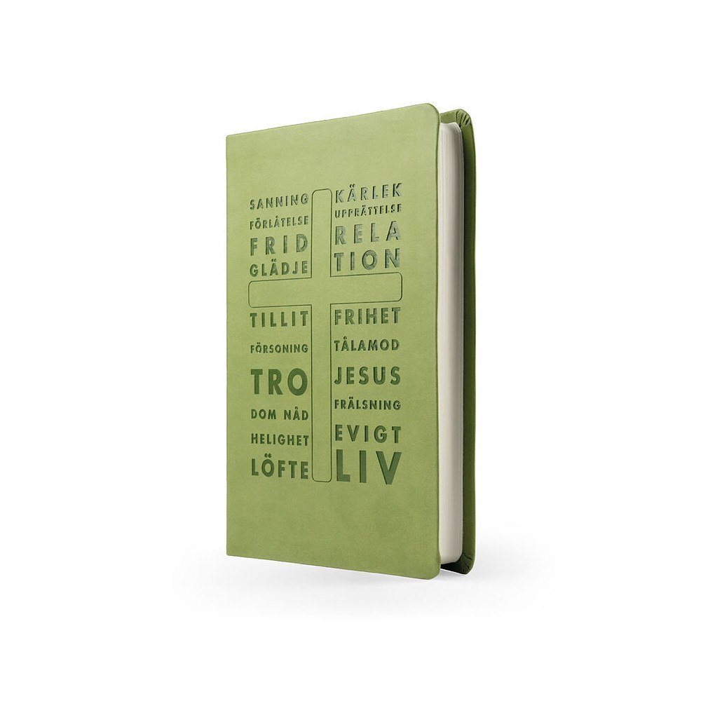 XP Media Svenska Folkbibeln 2015, slimline, grön skinnimitation (inbunden)