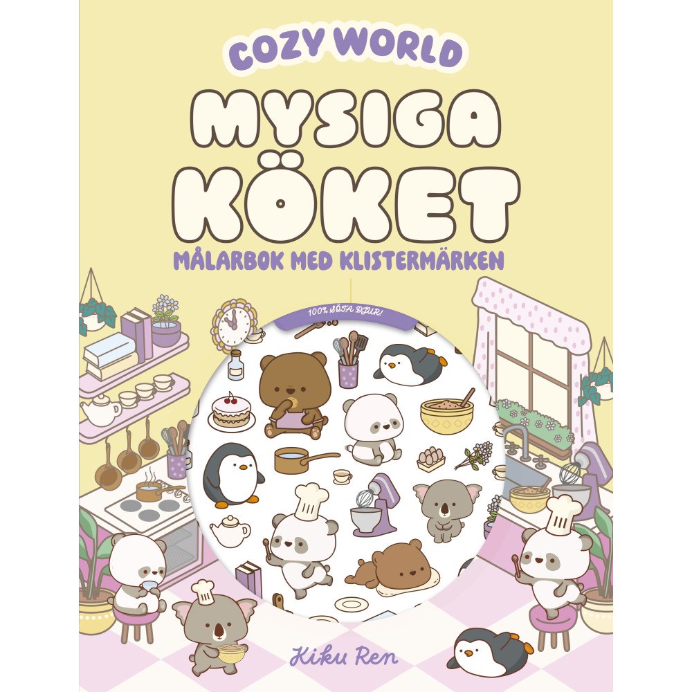 Tukan Förlag Mysiga köket : Målarbok med klistermärken (häftad)