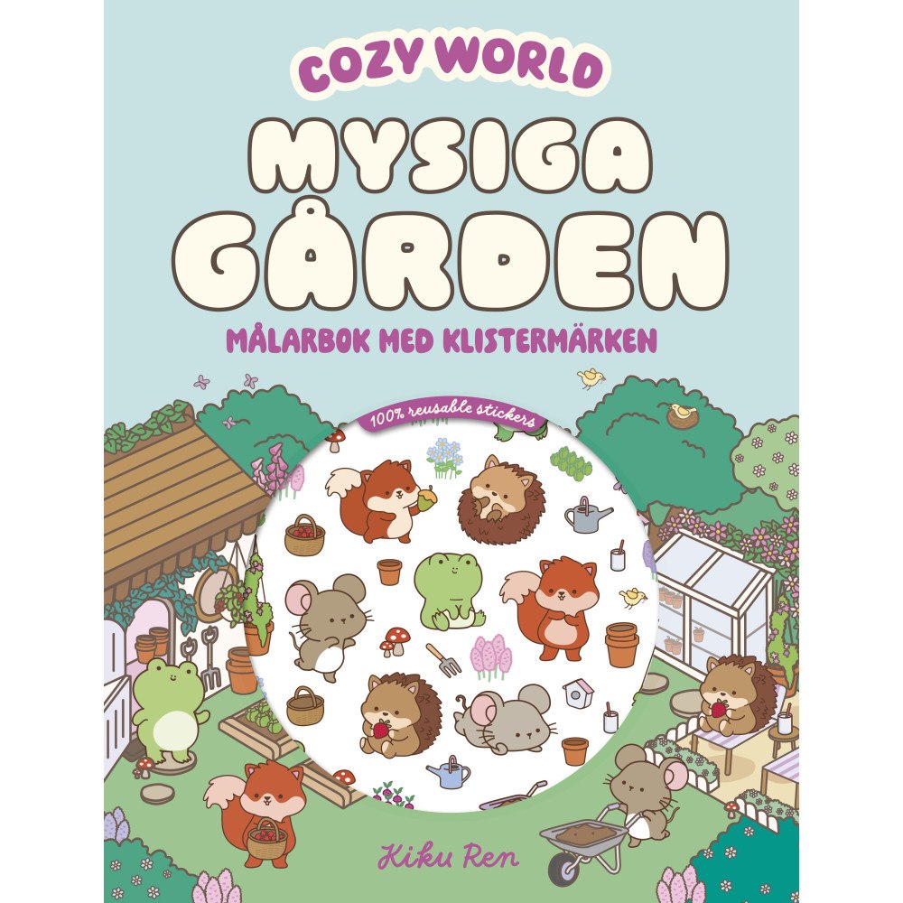 Tukan Förlag Mysiga gården : Målarbok med klistermärken (häftad)