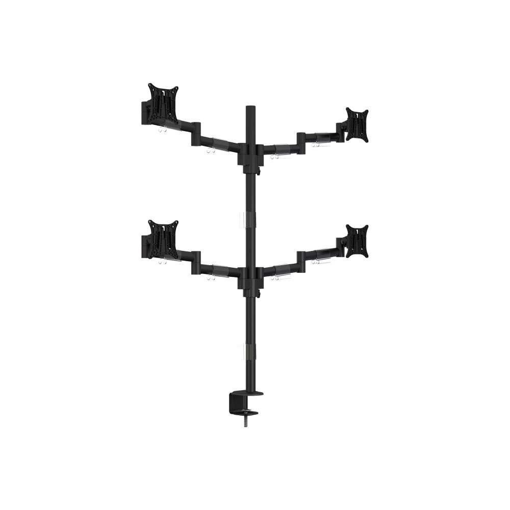 MULTIBRACKETS Multibrackets M VESA Deskmount Officeline Quad ställ - justerbar arm - för 4 LCD-bildskärmar - svart