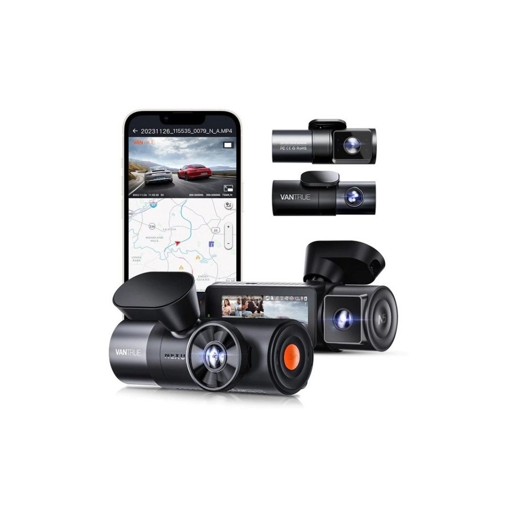 VANTRUE Vantrue Nexus 5 Bilkamera 4K Video 170 Graders Synsvinkel Na...