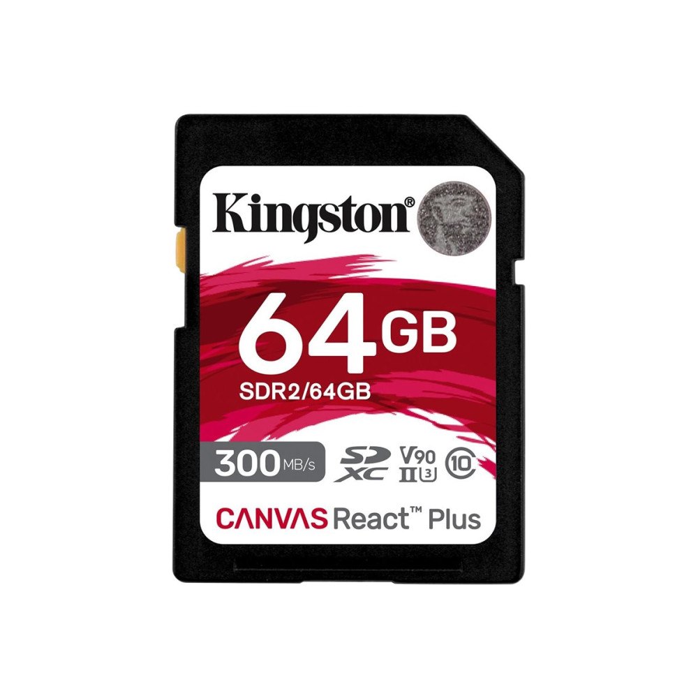 Kingston Kingston Canvas React Plus - flash-minneskort - 64 GB - SDXC UHS-II
