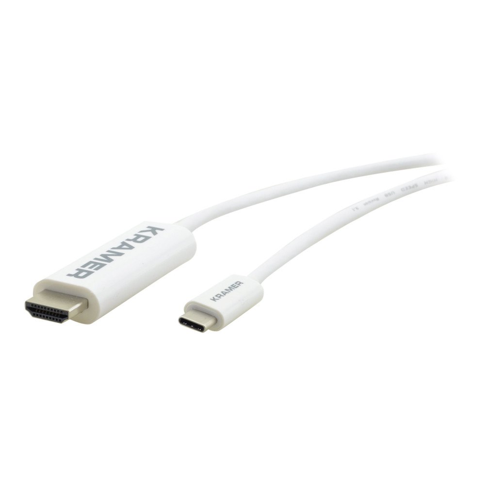 Kramer Electronics Kramer C-USBC/HM Series C-USBC/HM-6 - videoadapterkabel - 24 pin USB-C till HDMI - 1.8 m