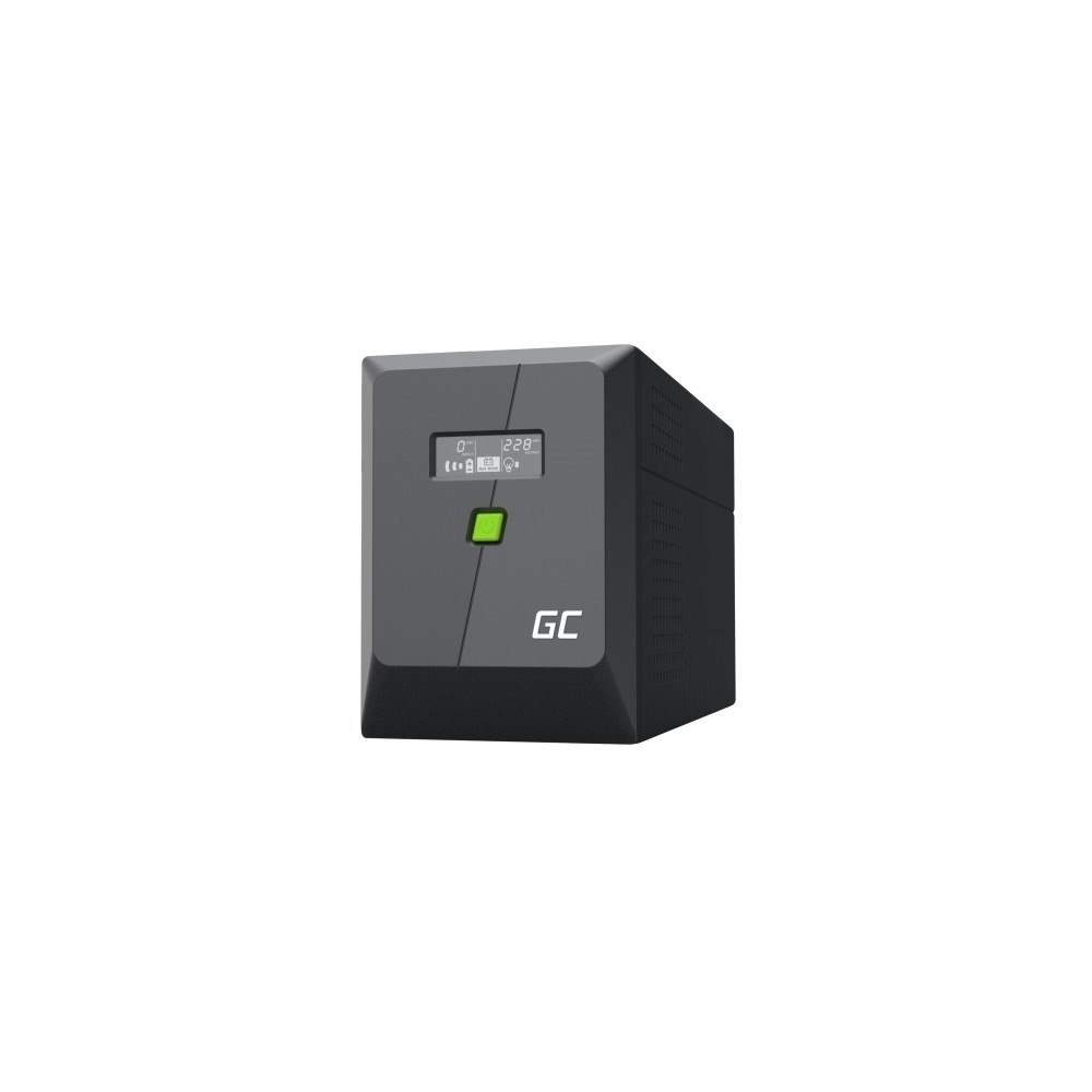 GREENCELL Green Cell , Interaktivt indgangsstik, 2 kVA, 1200 W, Pseudo...