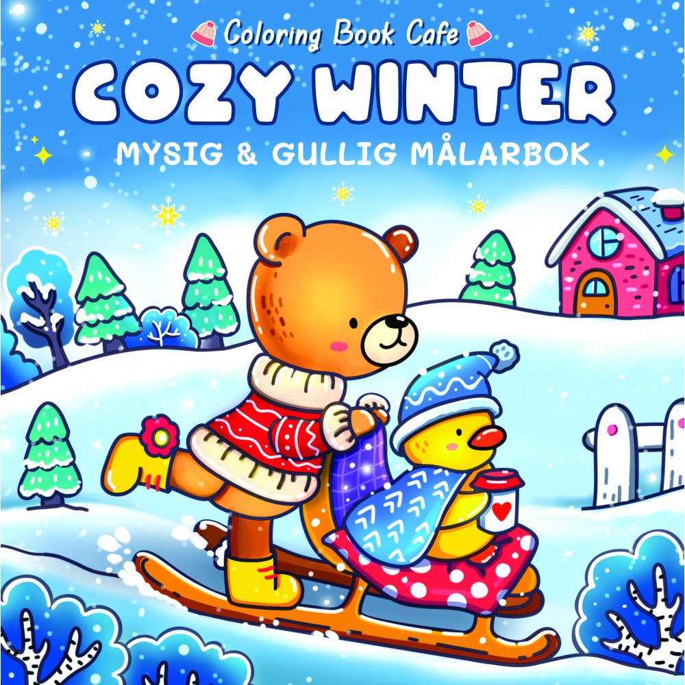 Legind A/S Cozy Winter. Mysig och gullig Cozy Coloring målarbok från Coloring Book Cafe (häftad)