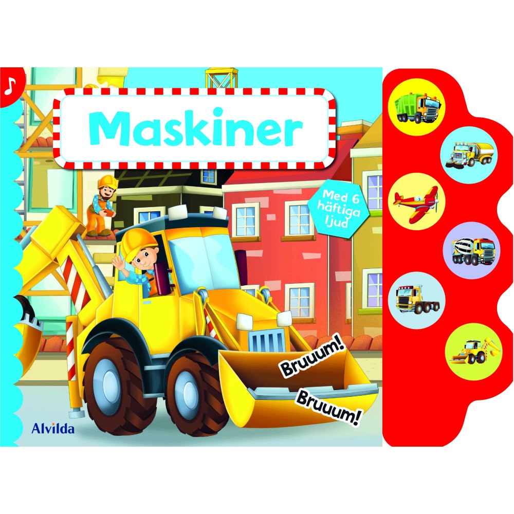 Karrusel Forlag Cargo Int Aps Maskiner (med 6 superhäftiga ljud) (bok, board book)