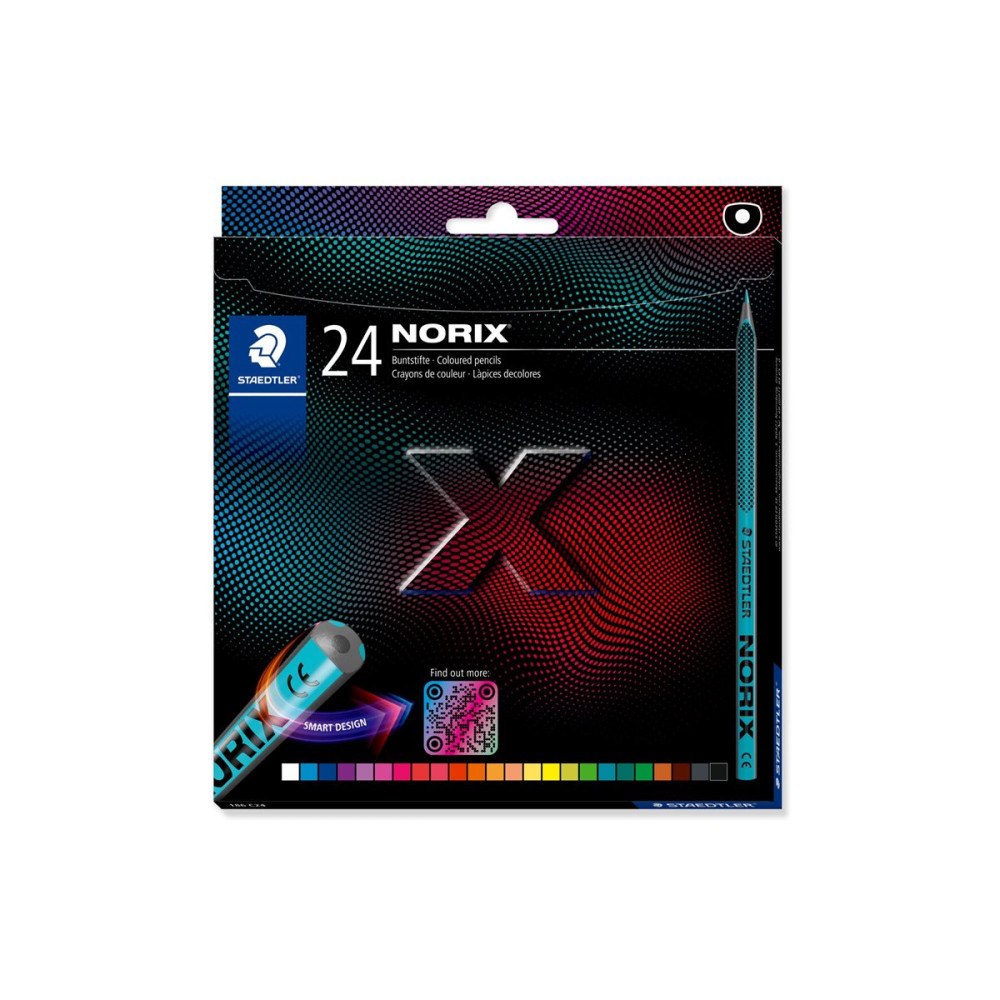 STAEDTLER STAEDTLER Norix 186 - färgpenna - blandfärger (paket om 24)