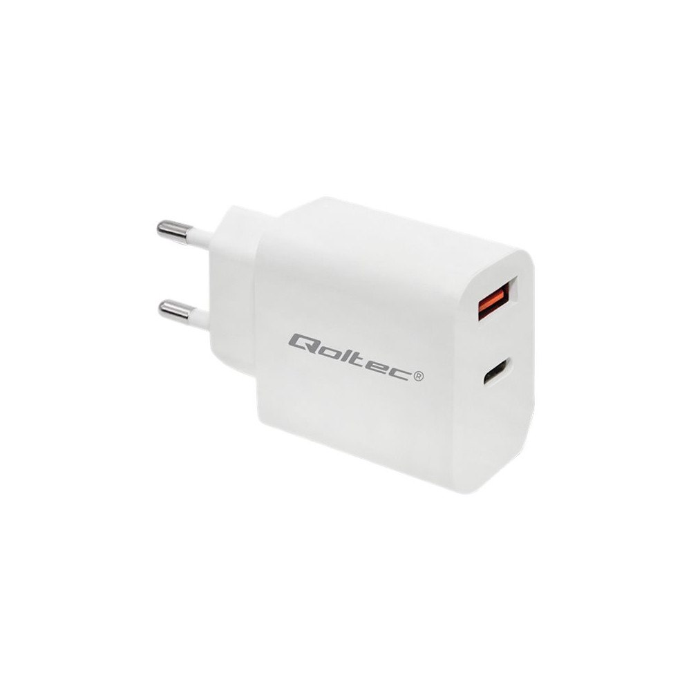 Qoltec Qoltec Mains charger strömadapter - USB, 24 pin USB-C - 18 Watt