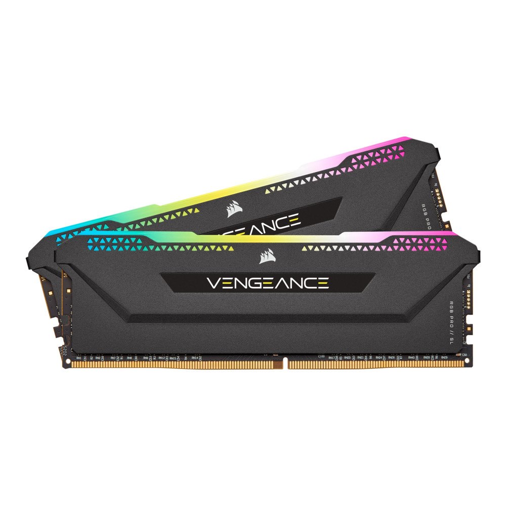 Corsair CORSAIR Vengeance RGB PRO SL - DDR4 - sats - 32 GB: 2 x 16 GB - DIMM 288-pin - 3200 MHz / PC4-25600 - ej buffrad