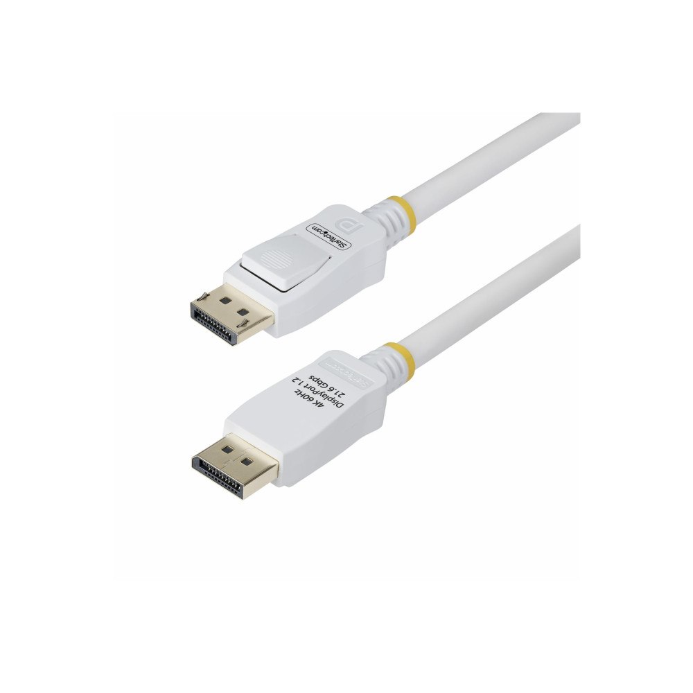 StarTech.com StarTech.com 10ft White VESA Certified DisplayPort 1.2 Cable with Latches - DisplayPort-kabel - DisplayPort till Display...