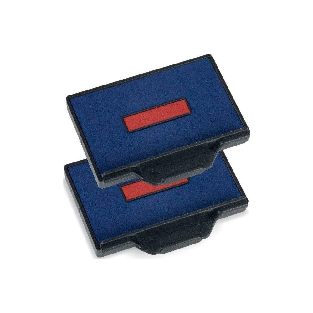 trodat Trodat SWOP-Pad 6/56/2 - bläckpatron - 2-färgers (blått, rött) (paket om 2)