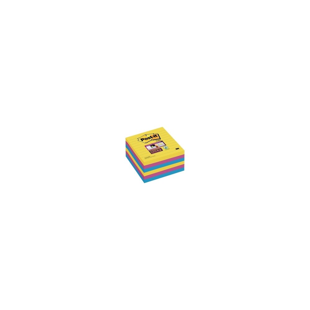 Post-it Post-it Super Sticky Large Notes Carnival, linjerade, 101x10...
