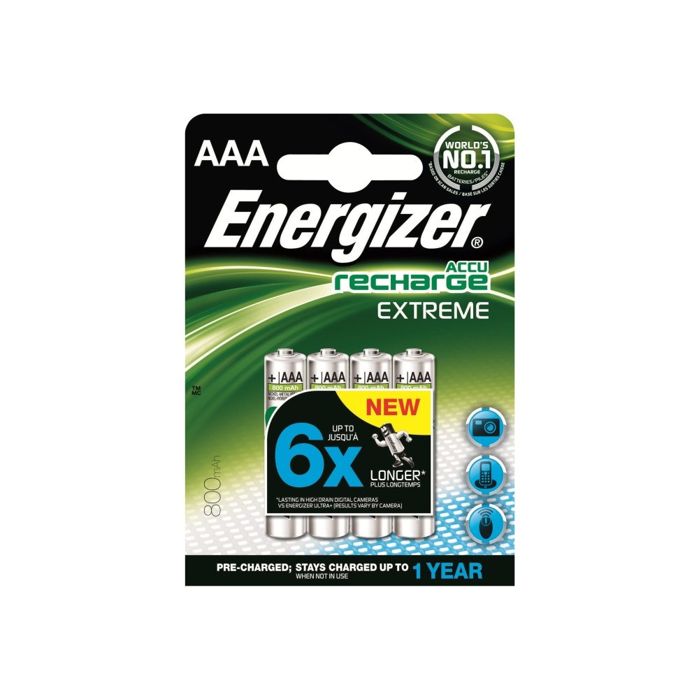 ENERGIZER Energizer Accu Recharge Extreme batteri - 4 x AAA