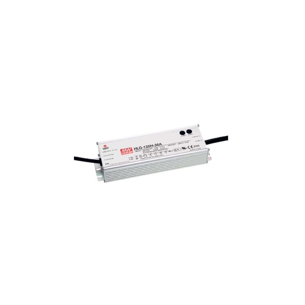 Mean Well MEAN WELL HLG-120H-12A, 120 W, IP65, 62000 h, 90-305 V, 47 ~...