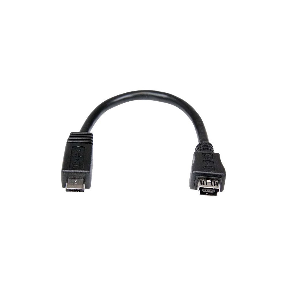 StarTech.com StarTech.com 6in Micro USB to Mini USB Adapter Cable M/F - Micro USB male to Mini USB female - Micro USB to Mini USB Ada...