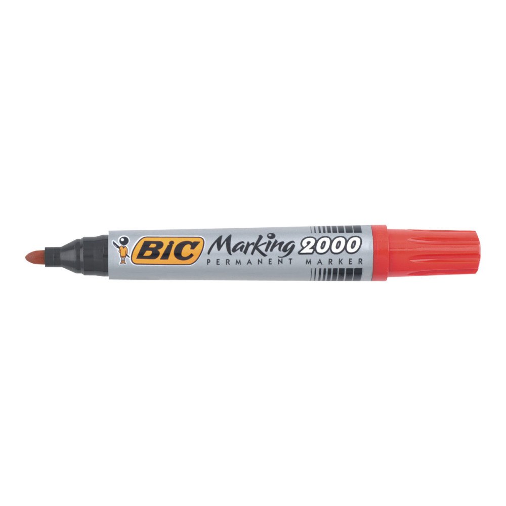 BIC BIC Marking 2000 - markering - röd (paket om 12)