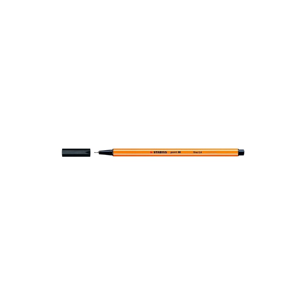 STABILO Fineliner Stabilo Point 88 sort 0,4 mm