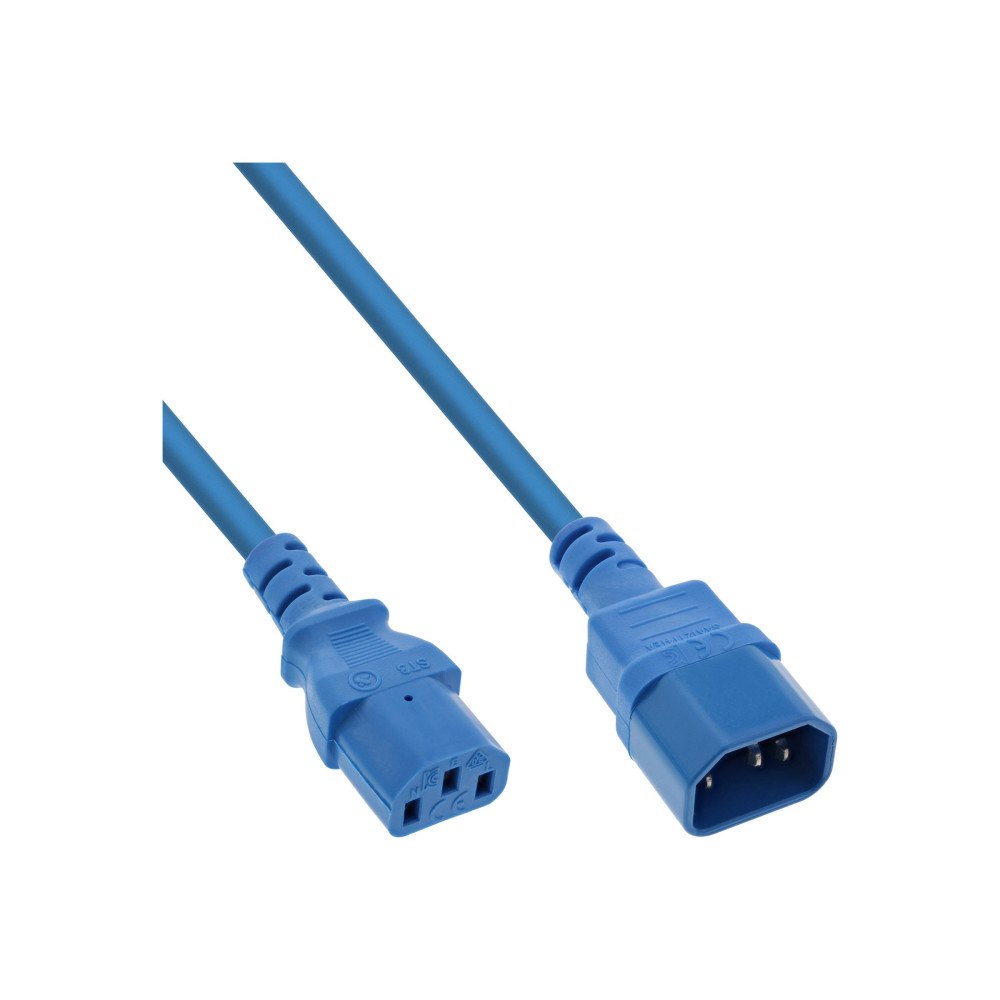 Inline InLine - förlängningskabel för ström - power IEC 60320 C13 till IEC 60320 C14 - 1 m