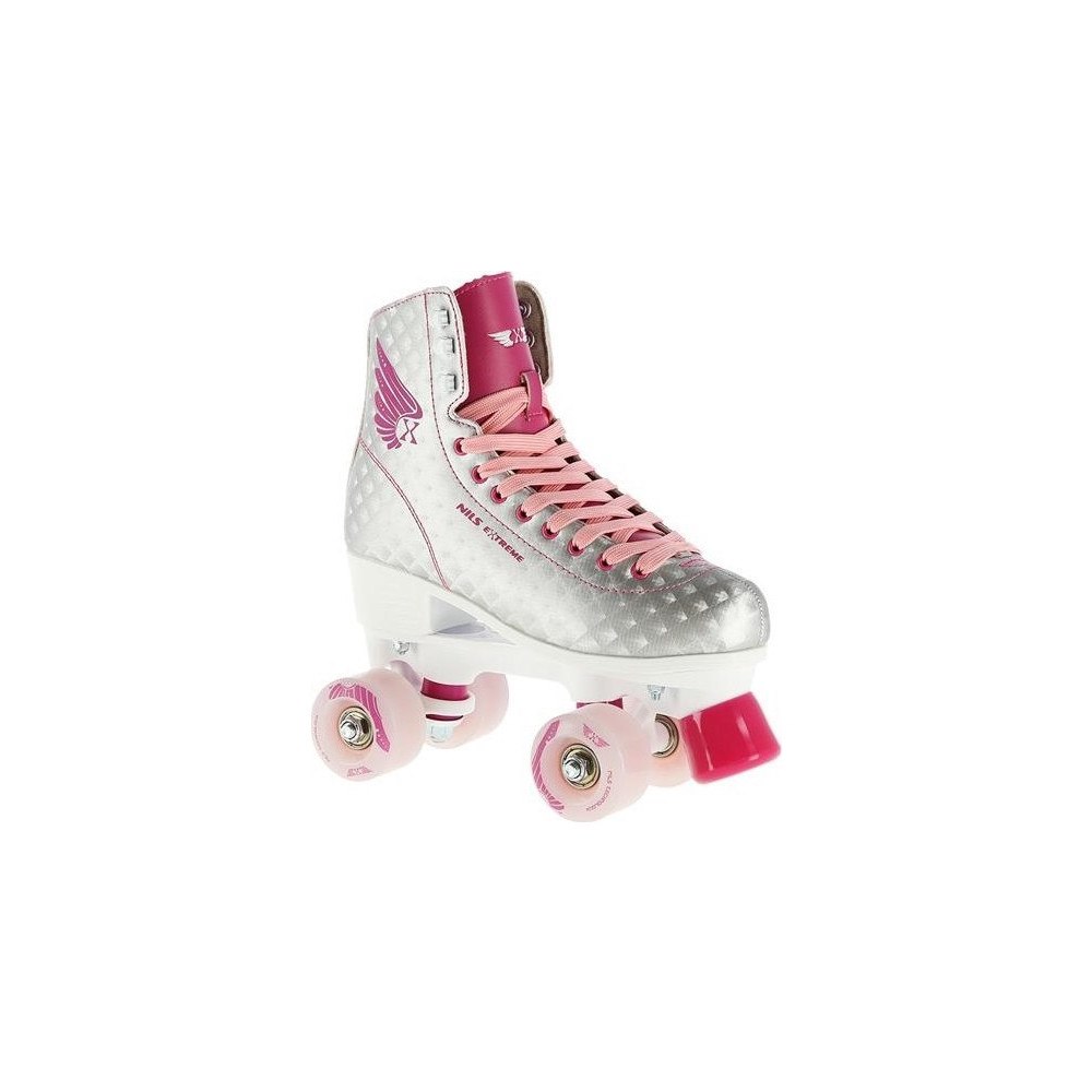 NILS eXtreme Nils Extreme NQ14198 SREBRNO-RÓŻOWY ROZM. 35 WROTKI NILS EXT...