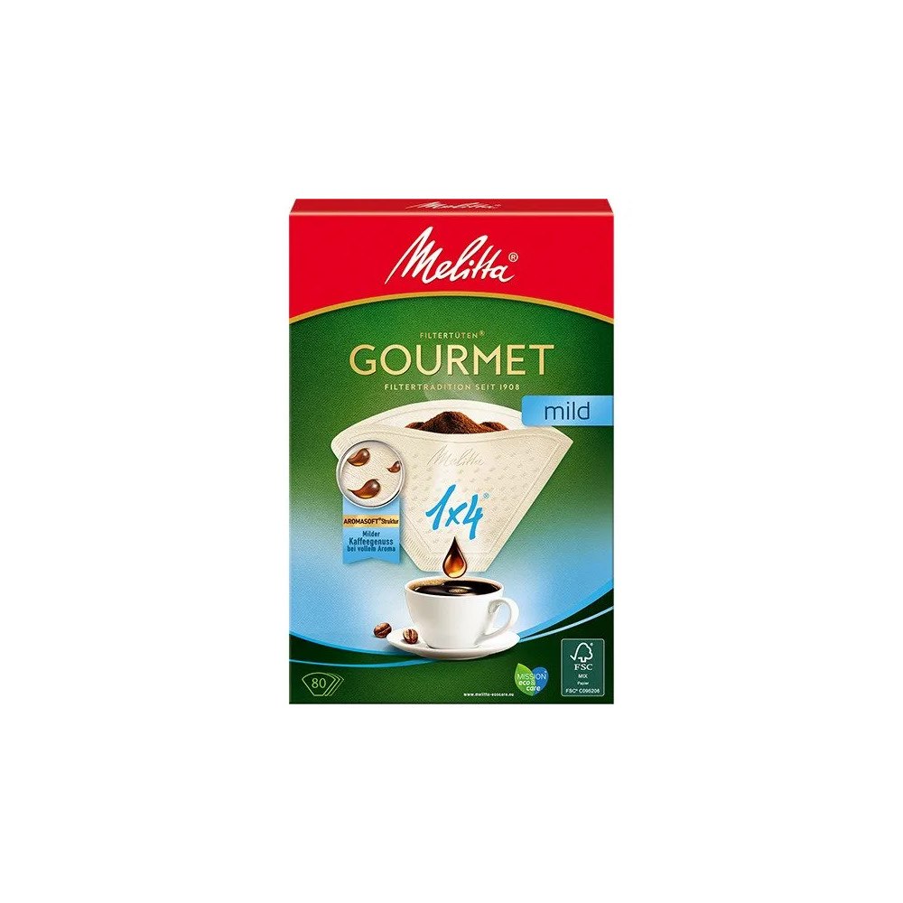 Melitta Melitta Gourmet Mild Kaffefilter 1x4