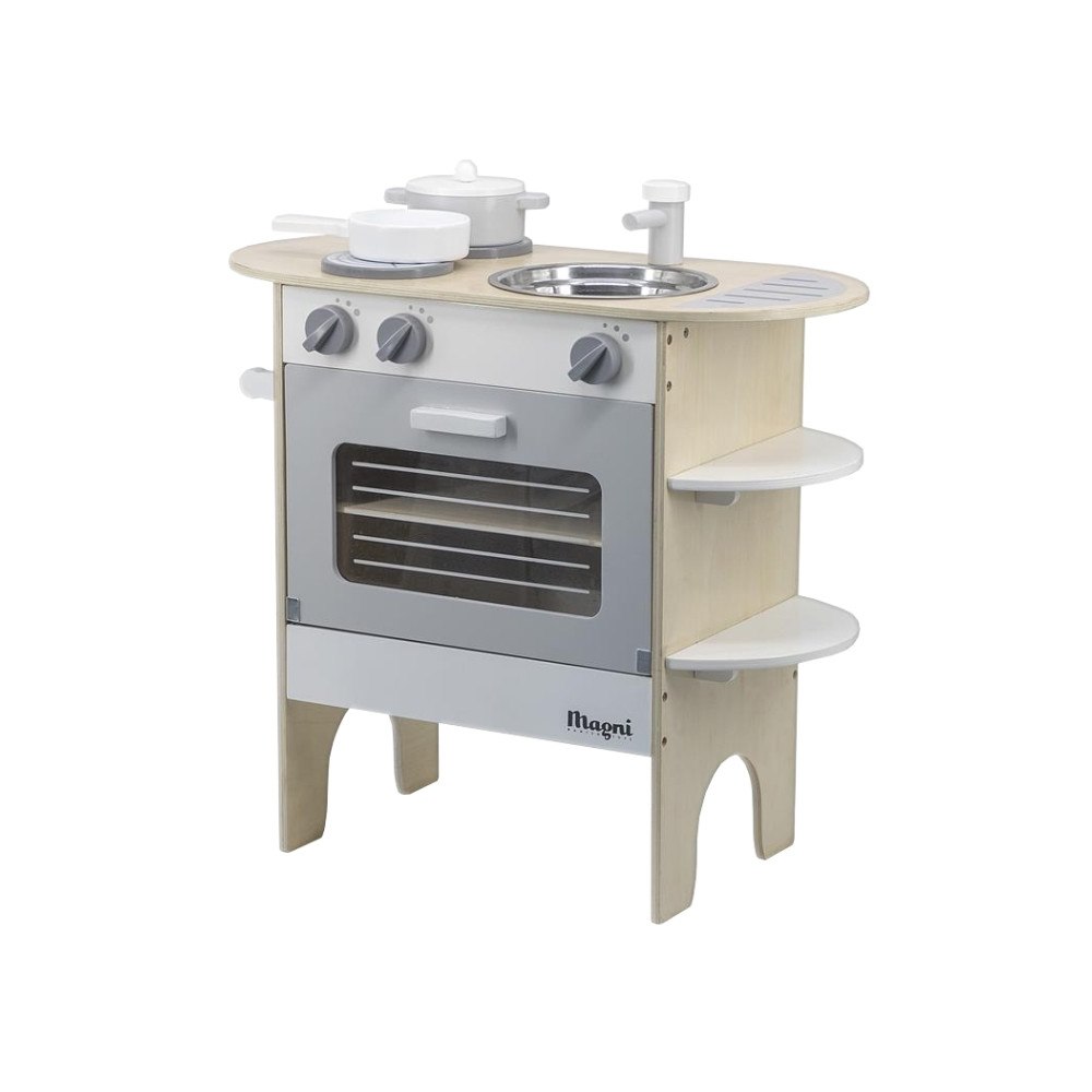 Magni Magni Legekøkken med ovn, kogeplader og vask/ Play kitchen,...