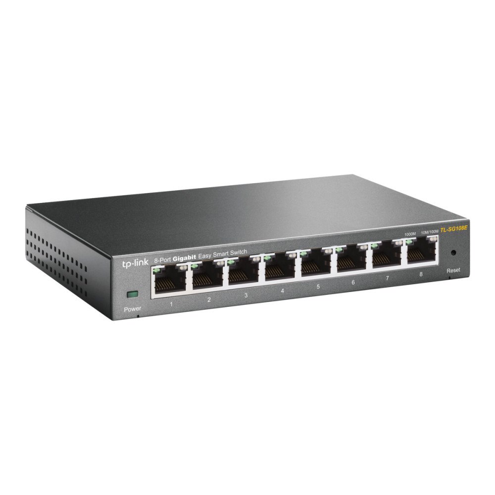 TP-LINK TP-Link JetStream TL-SG108E Easy Smart Switch - switch - 8 portar - Administrerad