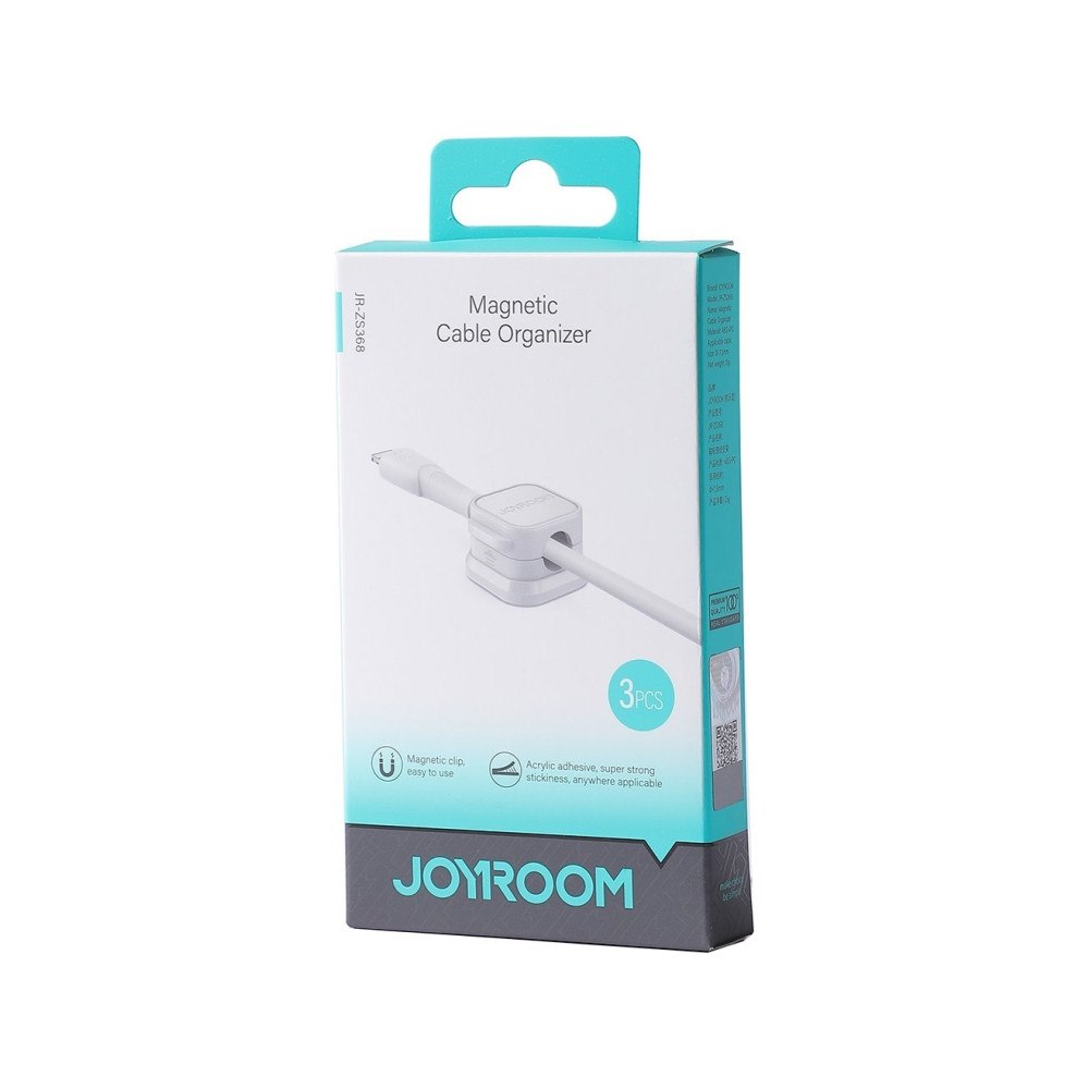 Joyroom Joyroom kabelorganisatör Joyroom JR-ZS368 magnetisk vit [3 P...