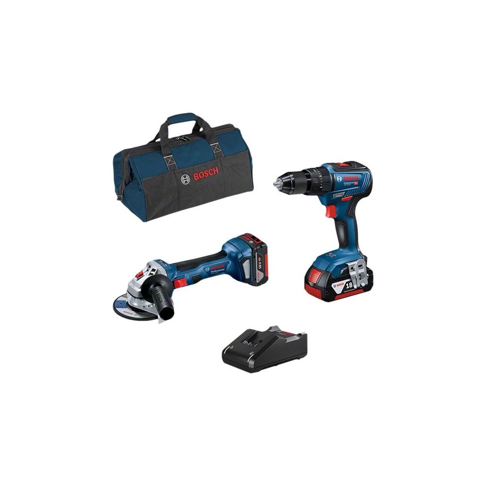 Bosch Bosch 18V KIT Professional - 2-tool set - sladdlös - 2 batterier, laddare medföljer